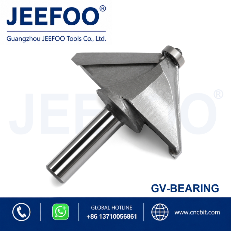 With Bearing 3D V Groove Engraving Bits for CNC Woodworking product image