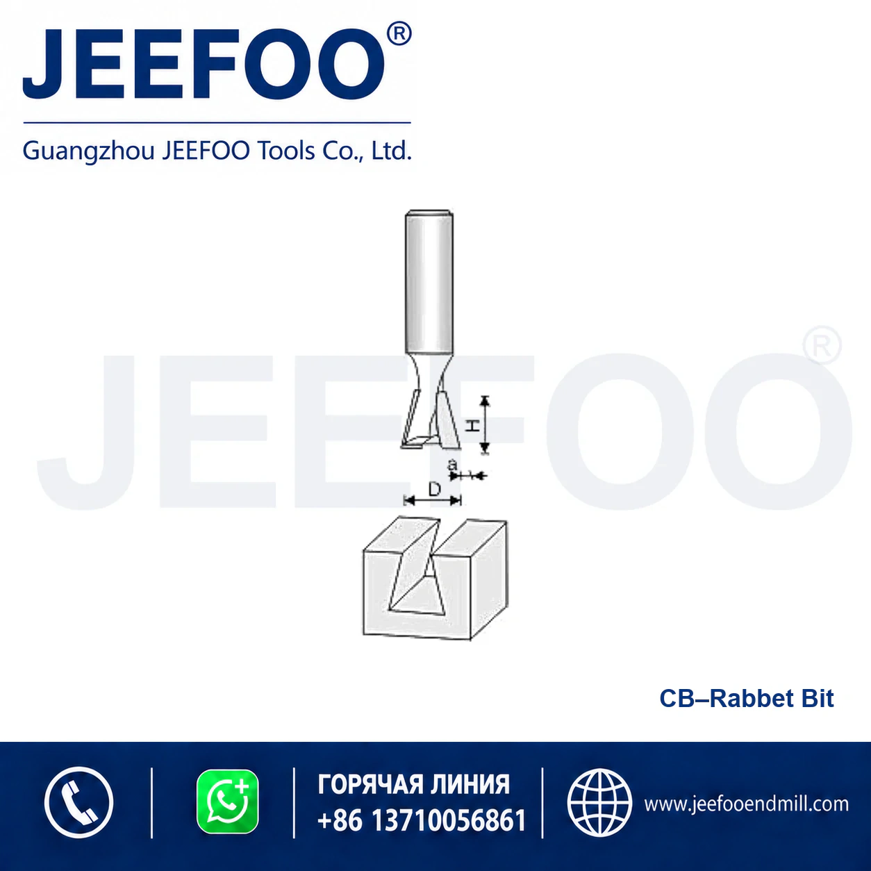 CB Non-Bearing Guided Trimming Cutter schematic product image