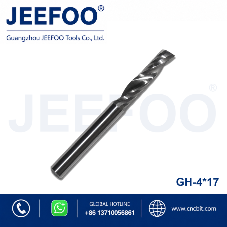 4x17 Single Flute Aluminium Spiral Bit Milling One Flute Router Bit Fraise Carbure Aluminium Milling One Flute Router Bit product image