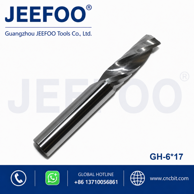 6x17 Single Flute Spiral CNC Router Bit Solid Carbide Engraving Milling Cutter product image