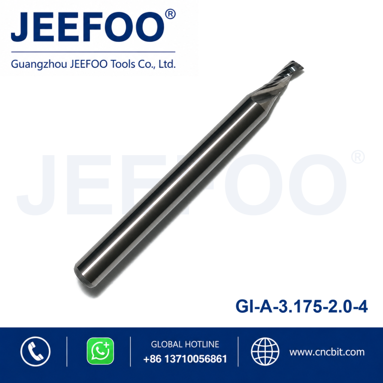 3.175x2.0x4 Solid carbide One Flute Spiral Bits for cnc machine, CNC Milling Cutters, CNC Router Bit, Acrylic Tools product image