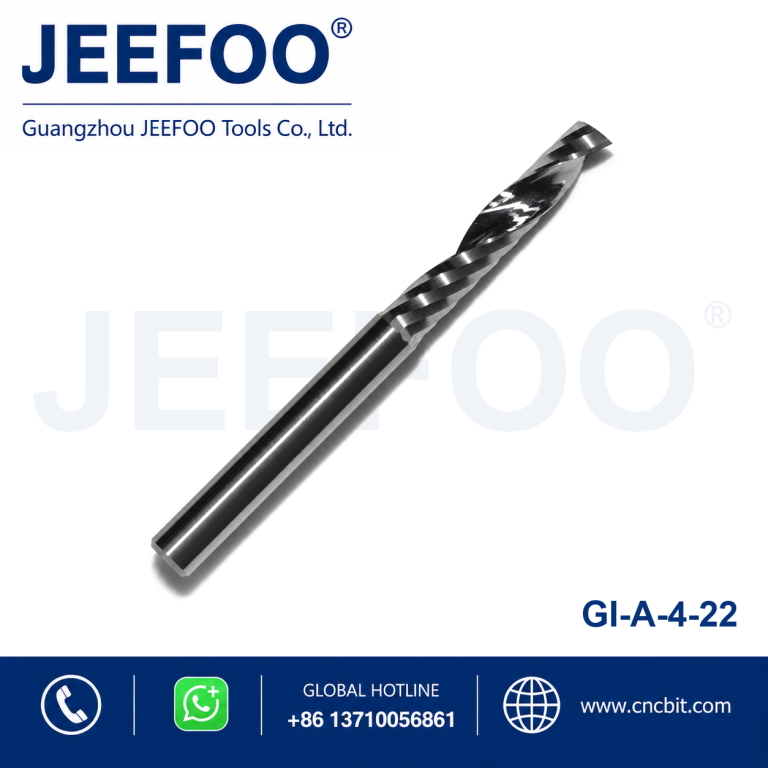 4x22 one flute bits cutting cnc router bits,cnc cutter /cnc tools,for Acrylic,PVC,end mill product image