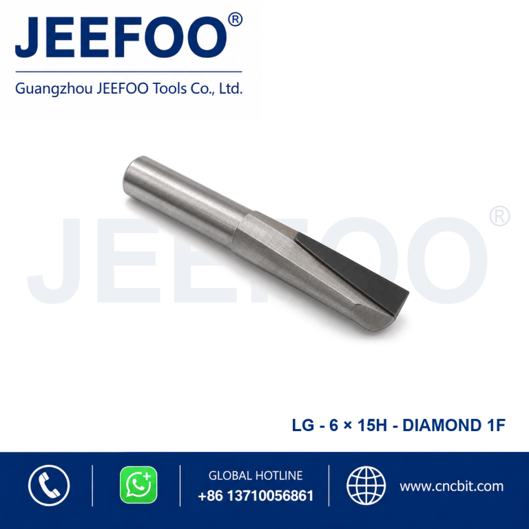 Прямая PCD-фреза 6×15 для алюминия | JEEFOO