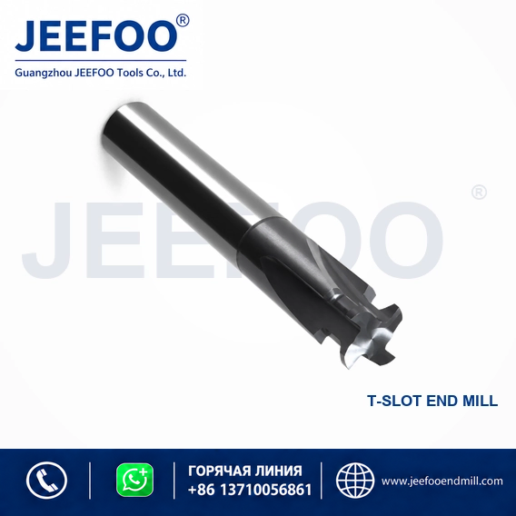 Carbide T-Type End Mill for Precision T-Slot CNC Cutting detail 1