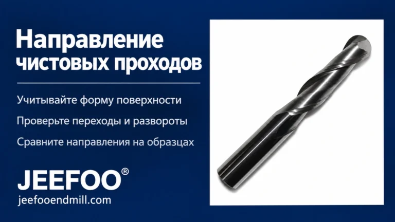 Чистовая обработка 3D-поверхности и направление проходов